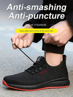Durchtrittsichere atmungsaktive Arbeitssicherheitsschuhe Stichschutz-Sicherheitsschuhe Herren Stahlkappenschuhe Herren Baugewerbe-Arbeitsschuhe Schutzschu