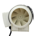 220V Abluftventilator, leiser Inline-Lüfter Abluftventilator für Küche/Bad/Nasszelle, 2600 U/min