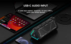 MLOVE P3 Outdoor-Bluetooth-Lautsprecher, 40W Ausgangsleistung Bluetooth 5.3 Lautsprecher, Stereo Sound IPX7 Wasserdicht, Micro SD-Karte, RGB-Licht
