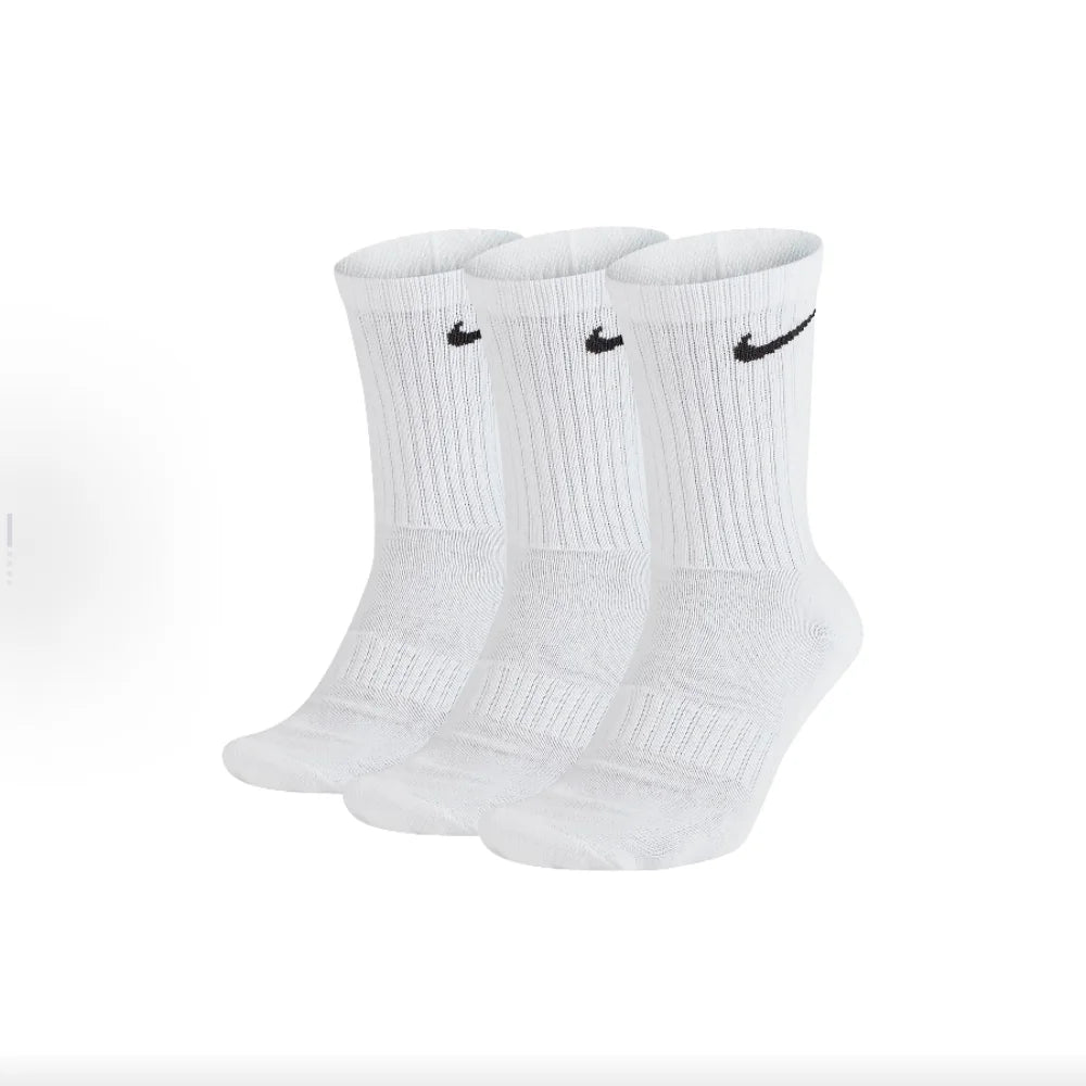 Nike Logo Athletic Hohe Socken Training Wadenhohe Socken Unisex Style Kombipack Weiß SX7676-100