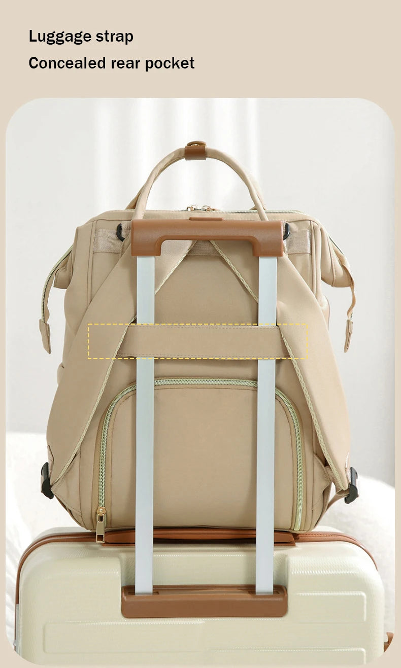 Mode Mama Rucksack Große Kapazität Wickeltasche Multifunktionale Reise Baby Tasche Mutterschaft Rucksack für Frauen Wasserdicht