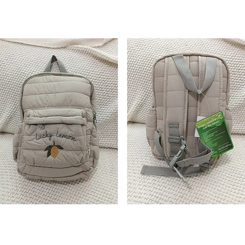 2025 Neues Design Cartoon Kinderrucksack Tierstickerei Muster Schultasche Jungen Mädchen Kleinkind Kindergarten Kinderrucksack