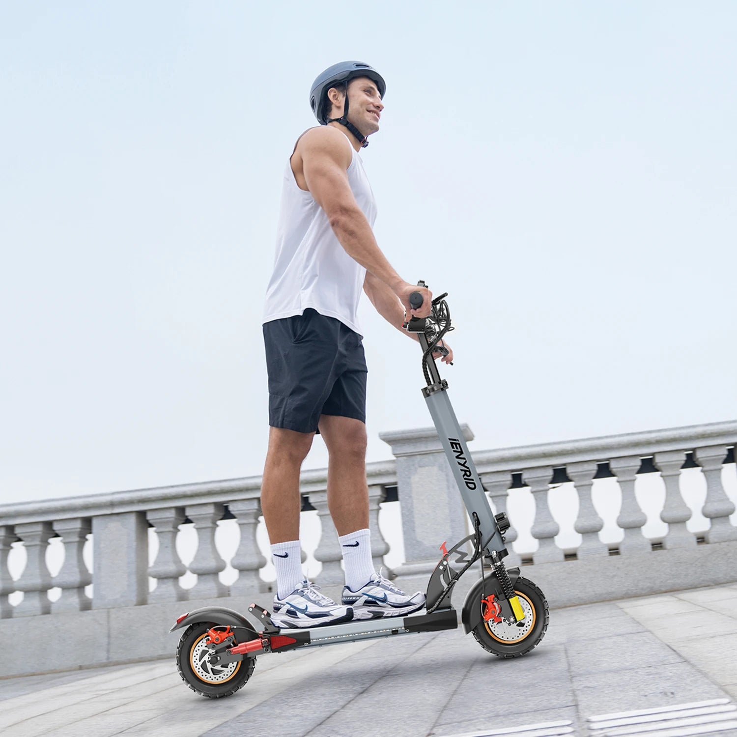 Polnisches Lager. Schnelle Lieferung E-Scooter iENYRID A1 Elektroroller für Erwachsene, leicht für tägliche Pendelfahrten, Dual Sho