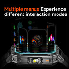 2026 TANK Neue 1400mAh Militär GPS Smartwatch Herren 2.01" AMOLED-Bildschirm 10ATM Wasserdichte Uhr SOS Anruf Taschenlampe Smartwatch iOS