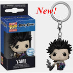 NEUESTE Ankunft FUNKO mit Box Schlüsselanhänger Black Clover Asta Noelle Yami Vinyl Actionfigur Schlüsselanhänger Sammlerstück Modell Spielzeug