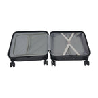 Handgepäck Roller Koffer Trolley 18" ABS-Schale Kabinengepäck Frontfach Multifunktionsräder Erweiterbar