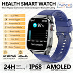 2026 Neue Pflegegrad-Harnsäure-Blutfettwerte Smartwatch Herren EKG+PPG Blutdruck Herzfrequenz Bluetooth Anruf Gesundheits-Smartwatch