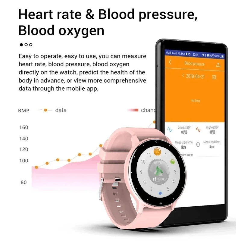 LIGE Wasserdichte Smartwatch für Damen, Echtzeit-Wettervorhersage, Herren-Uhren, Sport-Damen-Smartwatch für Damen, Android, iOS