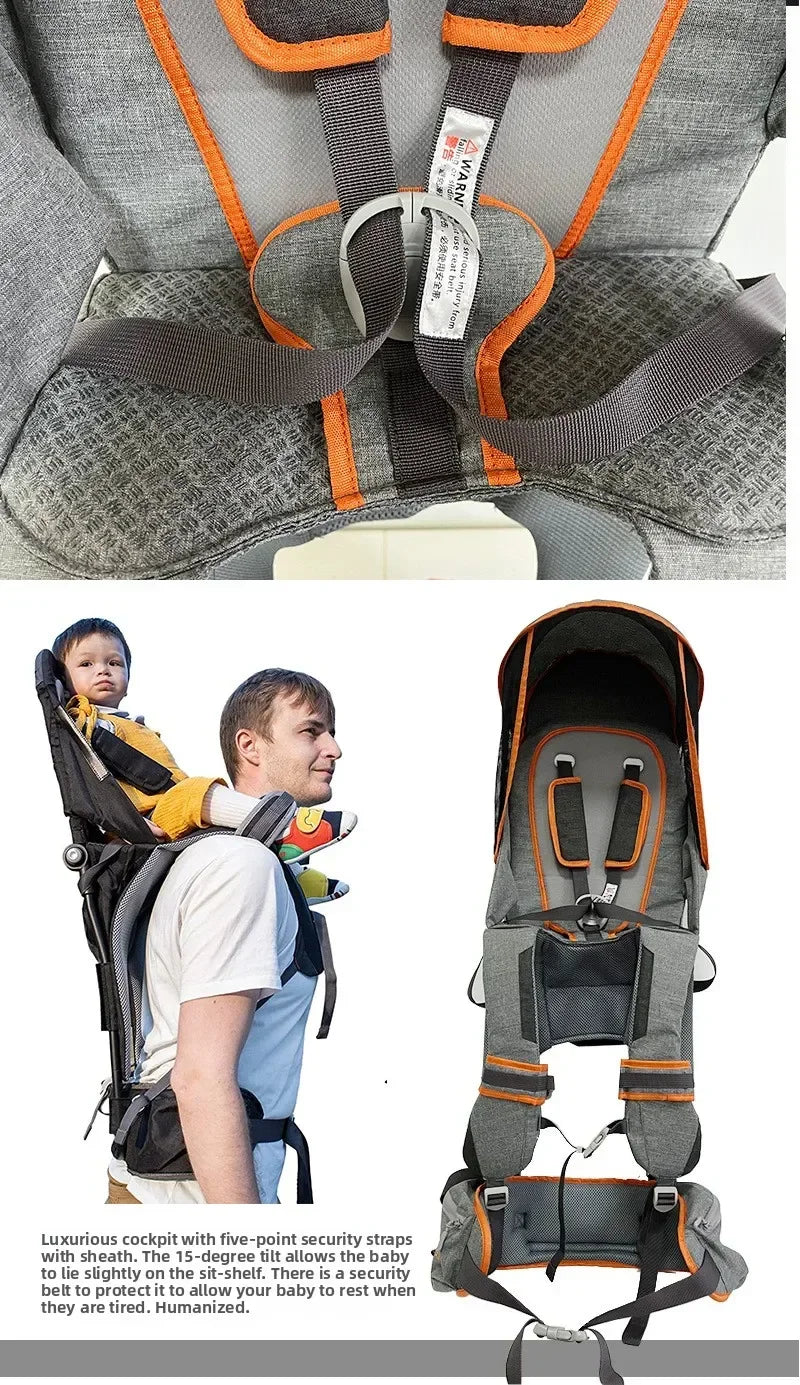 1 Pcs Child Carrier Saddle Shoulder Straps Children Travel Bag with Shoulder Straps Dad Hiking Single Shoulder Baby Carrier