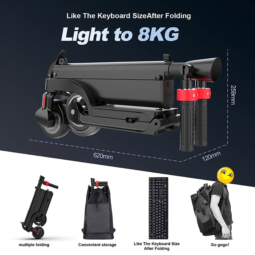 HX X6 Elektroroller Erwachsene 350W 7.5AH 36V 25KM/H Faltbarer Elektrischer Tretroller 5.5 Zoll Rad E-Scooter Für Erwachsene Kinder