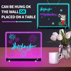 LED-Notiztafel-Nachtlicht mit 7 bunten Stiften DIY Acryl-Nachrichtentafel Kreatives Fluoreszierendes Mal- und Zeichenbrett