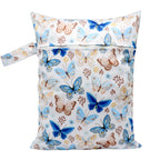 Wasserdichte Wickeltasche Windeltasche Mama Baby Umstandstasche Waschbare Reißverschluss Windel-Organizer Trockenbeutel Reisetragetasche 30x40cm