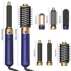 6-in-1 Haartrocknerbürste Heißkamm-Set Professioneller Lockenstab Haarglätter Styling-Tool Luft-Styling Haartrockner Haushaltsgerät