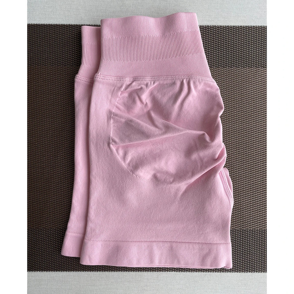 TKITK Shorts Nahtlose Yogahosen Damen Fitness Outfits Shark Bite Shorts für Fitnessstudio Laufen Radfahren Leggings