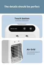 Mini USB Schreibtischventilator, tragbar, leise, kühler Klimaanlage für Schlafzimmer und Zuhause mit Befeuchtungs-Sprühfunktion, Tischventilator