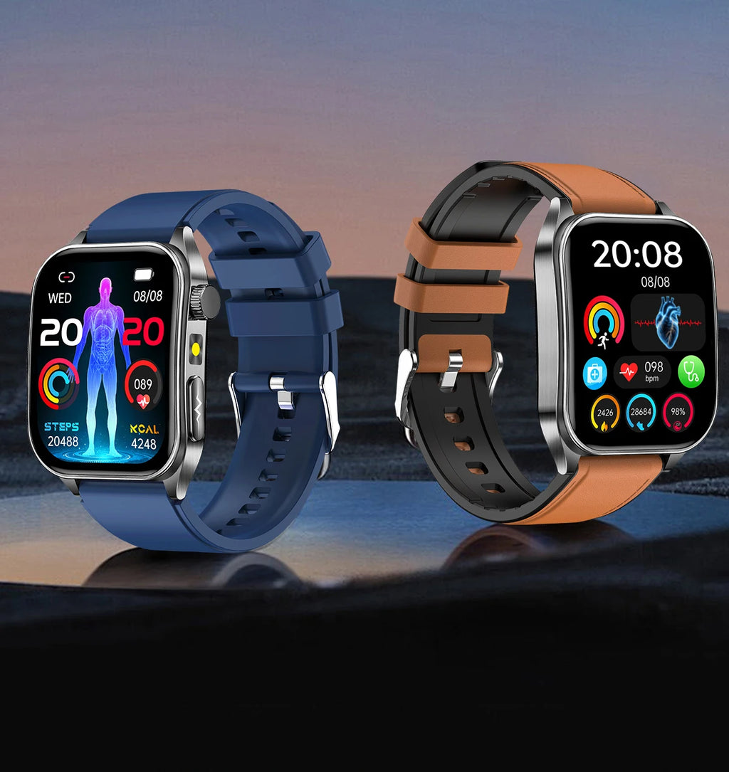 2026 Neue Gesundheits-Smartwatch Lasertherapie Reduziert Drei Hochs Blutsauerstoff Blutdruck Harnsäure Blutfette EKG-Smartwatch Für Herren