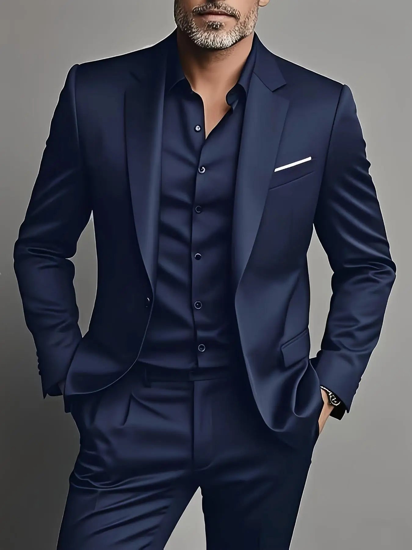 Herren burgunderroter 2-teiliger Anzug (nur Sakko + Hose, keine Weste enthalten), Slim Fit Formaler Business Hochzeits-Party Blazer & Hose