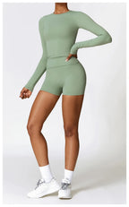 NCLAGEN Yoga-Shirts für Damen, Langarm, Winter, Fitness, Laufen, Gym-Kleidung, Workout, Dry Fit, atmungsaktiv, hochelastisches Sport-Oberteil