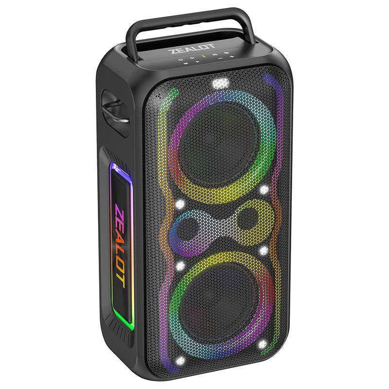 ZEALOT-PT21 200W Kabelloser Bluetooth-Lautsprecher, tragbarer Outdoor-Lautsprecher mit sattem Bass, Stereokopplung, Reverse Charging,