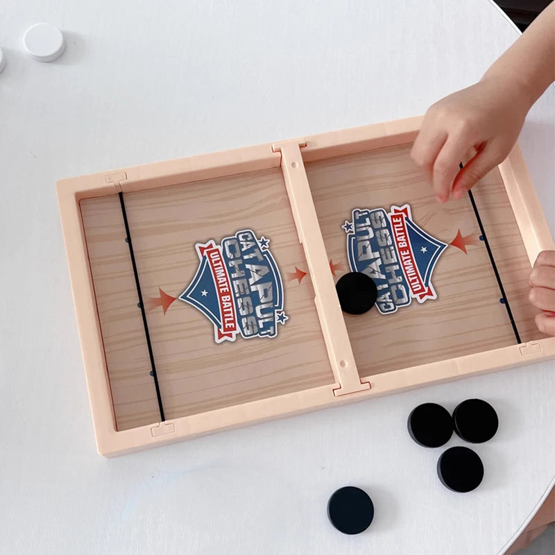 Fast Sling Puck Spiel Schleuder-Schach Tischschach Puzzle Partyspiel Erwachsener Kind Familienspiel Desktop-Battle-Brettspiele