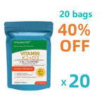 Vitamin K2 (MK7) mit D3 Pflaster für 9 Wochen, enthält Vitamin D & K Komplex Premium gentechnikfrei, Biotin, Vitamin D3