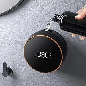 Automatischer Schaumseifenspender - Berührungslos, Wandmontage, LED-Temperaturanzeige, USB-aufladbar für Bad, Küche & gewerbliche Nutzung