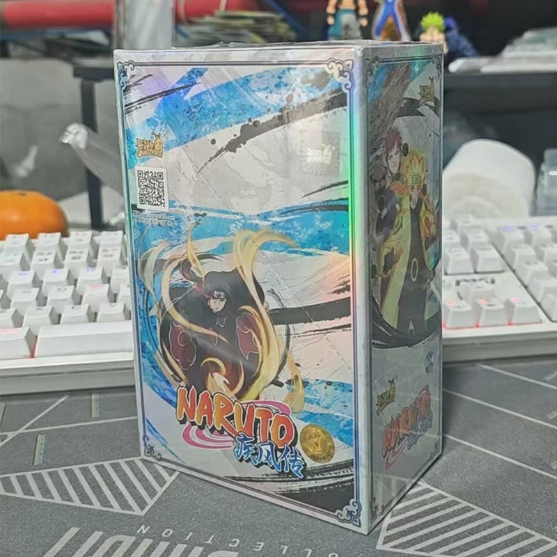 KAYOU Original Naruto-Kartenbox Anime-Figurenkarten-Boosterpack Sasuke-Sammelkarten-Spielzeug Weihnachtsgeburtstagsgeschenk für Kinder