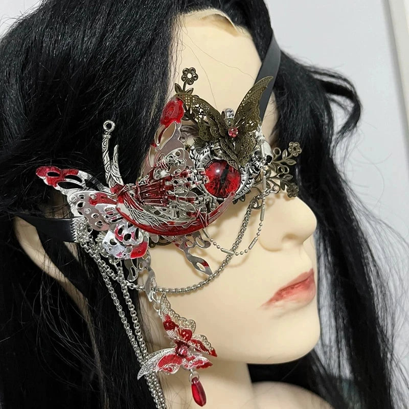 Anime Heaven Officials Blessing Tian Guan Ci Fu Hua Cheng Cosplay Schlafbrille Augenklappe Schmetterlings-Augenmaske Schmuck Accessoire Requisite