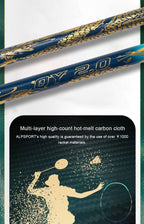 ALP QY2.0 Pro 4U 85g 100% Carbonfaser + Titanlegierung Badmintonschläger Ultraleichte Sportausrüstung Schläger Badmintontraining