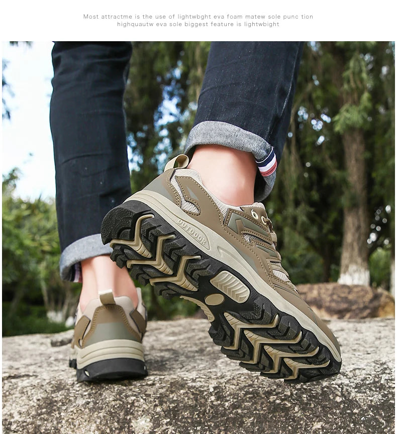 2025 Hiking Shoes Men Women Mesh Sneakers Breathable Fashion Mountain Shoes Boy Spring Autumn Summer Work Shoes Outdoor Trekking
