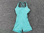 Gepolsterter Activewear Gym Yoga Bodysuit Damen Fitness Kleidung Damen Workout Weibliche Sportoutfit Anzüge Trainings Jumpsuit