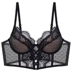 Push-Up-Dessous-Set aus Spitze für Damen, transparentes Chemise mit weichem Bügel-BH, Fischgräten-Teddy, sexy Braut-Flitterwochen-Outfit, S-XL