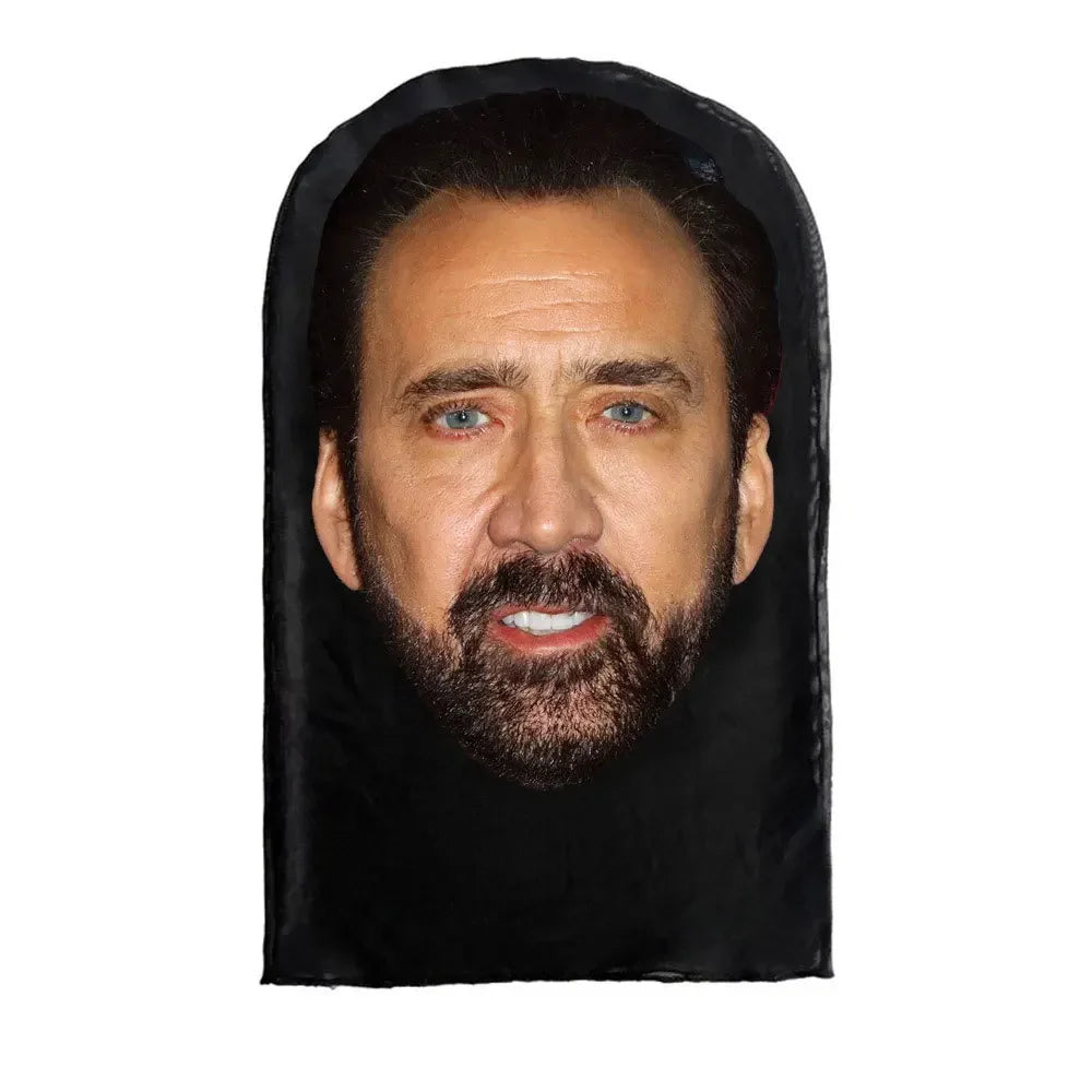 Cosplay 3D-gedruckte Kanye-Maske Stretch Mesh Vollgesichtsmaske Männer Frauen Rollenspiel Kopfbedeckung Halloween Maskerade Sturmhaube Kopfbedeckung
