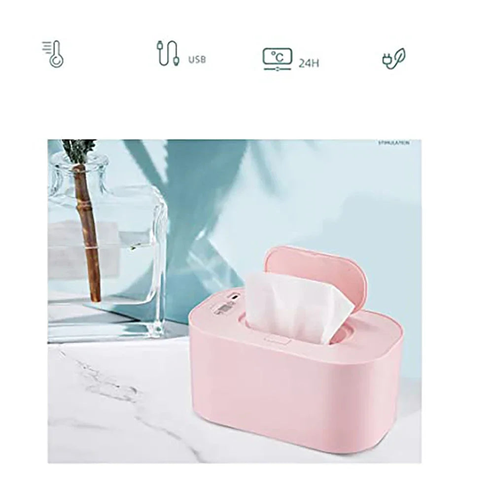 Neuer Baby Feuchttuchwärmer Heizung Nasse Tücher Spender Servietten-Heizbox Heim-/Auto-Gebrauch Mini-Tuchwärmer-Box Desinfektionstücher