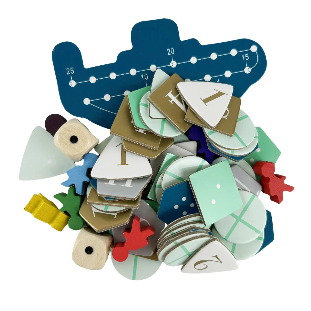 Deep Sea Adventure Brettspiel Kartenspiel Familienspiel Unterhaltung Interaktives Spielzeug Geschenk für Kinder Lustiges englisches Spiel