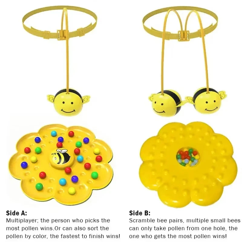 Bumble Bee Magnetspiel Lustige Familienbrettspiele Montessori Sortierpuzzle Angelspiel Interaktive Spiele für Kinder und Erwachsene