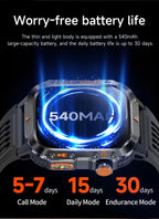 2025Neue GPS Smartwatch für Xiaomi IOS Militärkompass Taschenlampe Smartwatch Herren 10ATM Wasserdicht 100+Sportmodi BT Anruf Uhr