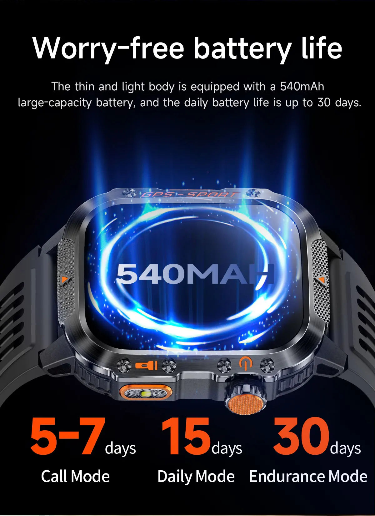 2025Neue GPS Smartwatch für Xiaomi IOS Militärkompass Taschenlampe Smartwatch Herren 10ATM Wasserdicht 100+Sportmodi BT Anruf Uhr