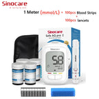 Sinocare Safe AQ pro Ⅰ Blutzuckermessgerät Glucometer Kit Diabetes Tester Medizinisches Blutzuckermessgerät oder nur Teststreifen Lanzetten