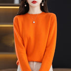 Neuer Damenpullover O-Ausschnitt Herbst Winter Basic Pullover Warm Lässig Pulls Jumper Koreanische Mode Frühling Strickwaren Bottoming Shirt