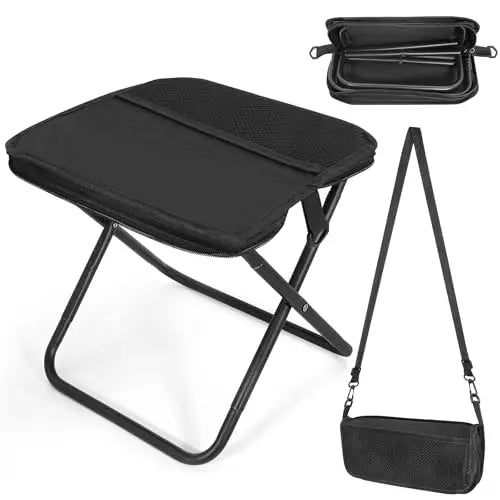 Tragbare Klapp-Angelausrüstung Leichtes Gestell aus Eisenlegierung Klappbare Outdoor Camping Picknickbank Handtasche Kompakter Robuster Hocker
