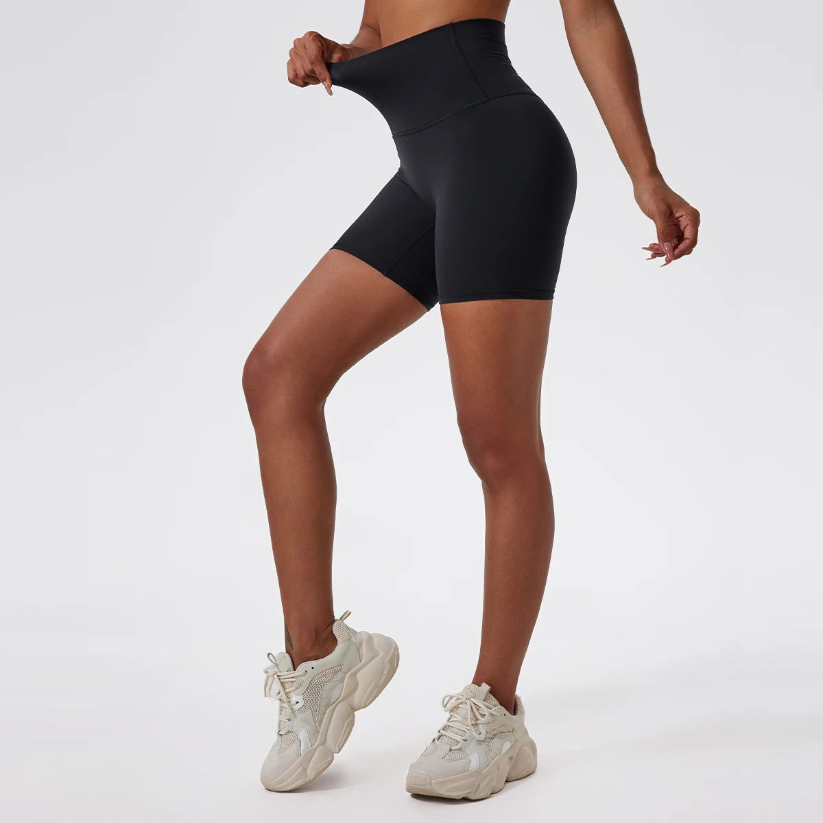Hearuisavy Damen Yoga Shorts Sommer Soft Buttock Lift Gym Leggings High Waist Sport Shorts Damen Running Workout Shorts Female