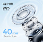 Baseus BH1 Lite Kabellose Kopfhörer Bluetooth 6.0 ENC Klare Anrufe Super Bass Hit Kopfhörer 80 Stunden Spielzeit Over-Ear Headset
