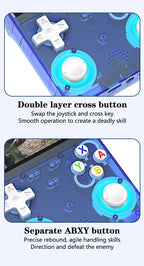 R36Ultra 4,0-Zoll Retro-Handheld-Spielkonsole 128 GB Tragbarer Videoplayer Open-Source-Linux-System zum Spielen
