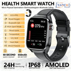 2026 Neue Pflegegrad-Harnsäure-Blutfettwerte Smartwatch Herren EKG+PPG Blutdruck Herzfrequenz Bluetooth Anruf Gesundheits-Smartwatch