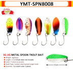 7/9/10 Stück Forellenköder 2,5g/2,6g/3g/3,2g/3,5g/5g Metalllöffel Angelköder Wobbler Casting Jigging Angelzubehör Pesca Döbel