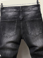 Fashion Herren Jeans Stretch Blau Skinny Jeans Für Herren Casual Slim Fit Denim Hosen Korean Style Herrenhosen Jeans