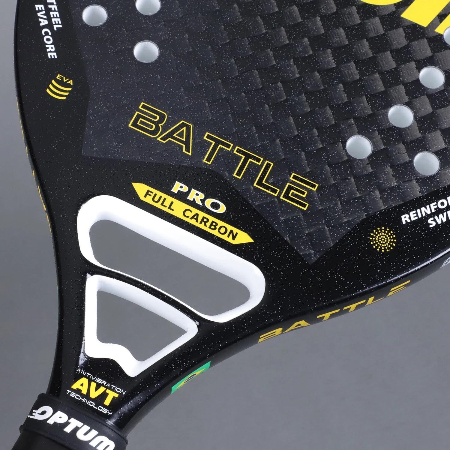 OPTUM BATTLE 12K Carbonfaser-Strandtennisschläger mit rauer Oberfläche und Abdeckungstasche