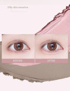 Doppelseitiger Lying Silkworm Stift 2-in-1 Highlighter Nude Unterlidkontur Aegyo-Sal Eyeliner Make-up-Stift mit Detailpinsel