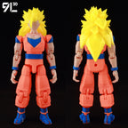 9L3D Gedruckte Dragon Ball Son Goku Vegeta Beerus Frieza Anime Lucky13 Dummy13 Titan13 Actionfiguren Mehrgelenkige Bewegliche Spielzeuge